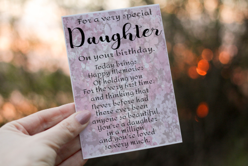 Daughter Birthday Card, Card for Birthday - Click Image to Close